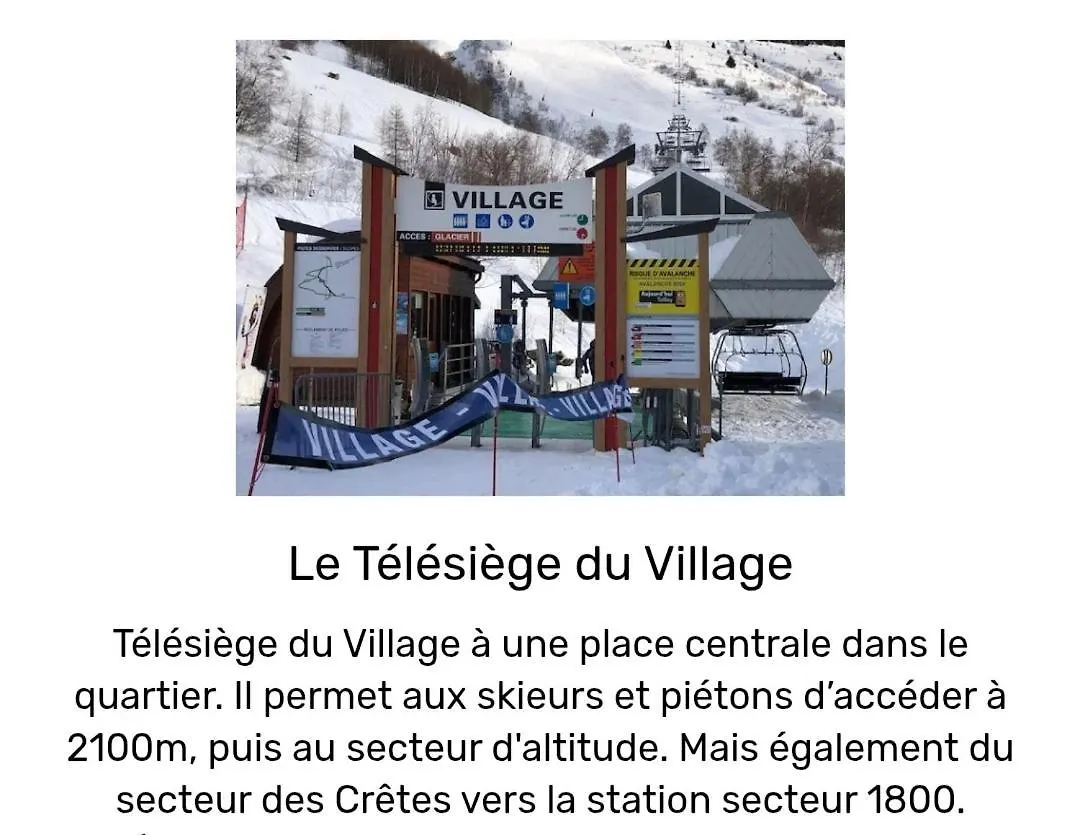 Studio Les 2 Alpes Au Village 1800M-Commerces Et Telesiege A 50M-Retour Ski Au Pied Les Deux Alpes